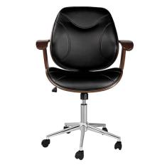 Cadeira de Escritório Diretor Giratória Antonella Preta