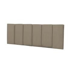Cabeceira Para Cama Queen Estofada 1.58m Café Com Leite