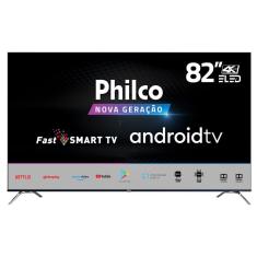Smart TV Philco 82&quot; Android Backlight E-Led PTV82K90AGIB UHD 4K