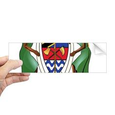 DIYthinker Adesivo retangular de para-choque com emblema nacional da África da Tanzânia