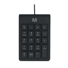Teclado com Fio Numérico Conexão USB Cabo de 120cm c/ Tecla 000 Preto Multi - TC227