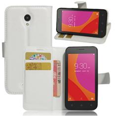Capa carteira Lenovo A Plus, capa carteira flip de couro PU premium com compartimento para cartão, suporte e fecho magnético [capa interna de TPU à prova de choque] Compatível com Lenovo A Plus