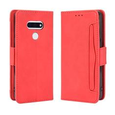 Capa com compartimento para cartão para LG Style 3, capa flip de couro para LG Style 3, capa magnética retrô para celular, capa carteira de telefone com compartimentos para cartões