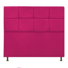 Cabeceira Estofada Damares 160 cm Queen Size Com Botonê Suede Pink - D