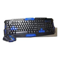 Teclado E Mouse Kit Gamer Sem Fio Wireless 1600 Dpi Hk8100 - Lenox