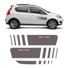 Faixa Fiat Palio Sporting 2013 14 15 2016 Adesivo Grafite - SPORTINOX
