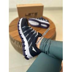 Tenis Esportivo Unissex  Academia  Caminhada Let's , 39, Marinho
