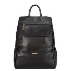Mochila Antifurto De Couro Suelen Andrea Vinci Feminina-Feminino
