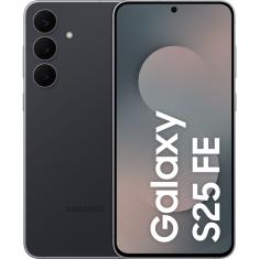 Smartphone Samsung Galaxy S25 FE 5G 128GB 8GB RAM Câmera Tripla 50+12+8 Tela Grande 6.7 Preto