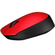 Mouse Optico Sem Fio, M170, Vermelho, Logitech - Blister