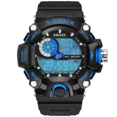 Relógio de Pulso Masculino Marca de luxo Smael exército WS-1385 Militar à prova d´água (Azul)