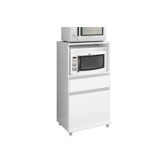 Multiuso De Cozinha Balcão Asm142 C/ 1 Porta E 1 Gaveta Branco - Movelbento