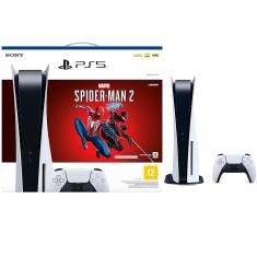 PlayStation 5 Standard Edition Branco + Marvels Spider Man 2 + Controle Sem Fio Dualsense Branco - Branco
