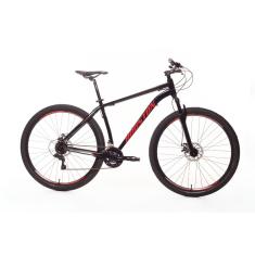 Bicicleta Houston Kamp Preta/ Vermelha Cambio Shimano aro 29 21V HTKP97E