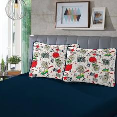 Jogo Cama Infantil SBX Fantasy Malha Orion Marinho