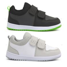 Kit 2 Pares Tênis Infantil Casual Basket Dunk Escolar Original Para Criança-Unissex