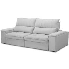 Sofá Retrátil Reclinável Para Sala de Estar Living 250cm Nápoles F04 B