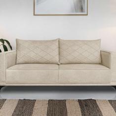 Sofá Eliot 2 Lugares 160 Cm Linho Boucle - Spezzia Decor