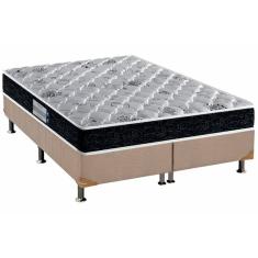 Cama Box King: Colchão Espuma D45 Probel Advanced Tech2000 + Base crc Suede Clean(193x203)