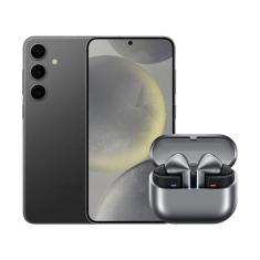 S24+ (256GB) - Preto + Galaxy Buds3 Pro - Cinza - Samsung, Preto