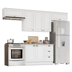Cozinha Completa Americana 4 Peças Branco - Móveis Henn Branco