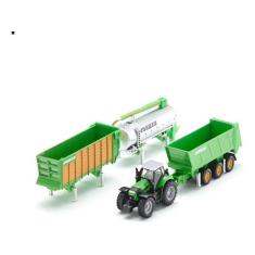 Miniatura Siku Trator 1:87 Com Trailer Deutz-Fahr Joskin