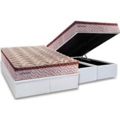 Cama Box Baú Queen: Colchão Molas Ensacadas Paropas MasterPocket Esplê