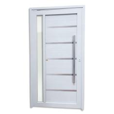 Porta de PVC Pivotante 216x130cm Miraggio Tecplus100 Brimak Branco