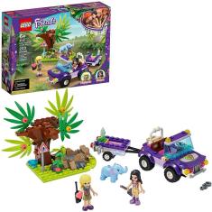 Kit de Construção Aventura na Selva LEGO Friends 41421 Playset de Resgate Animal com Caminhão e Reboque