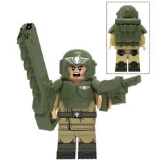 Boneco Blocos De Montar Soldado Warhammer Astra Gun Machine