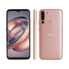 Smartphone Philco Hit P12 128GB Rose Gold 4G 4GB RAM Tela 6,52 Câm. Qu