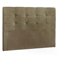 Cabeceira Casal 140cm Daiana Suede Taupe Id Suede Taupe