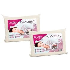 Travesseiro Viscoelástico Nasa Cervical Anatômico NN2100 Kit c/ 2 Un (50x70) - Duoflex