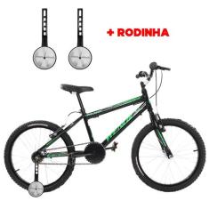 Bicicleta Com Rodinha Infantil Aro 20 Masculina Wendy Vbrake, Preto, V