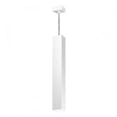 Pendente Viena Quadrado 60cm Woods Branco Micro
