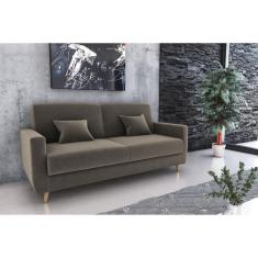 Sofá Cama Emilia Suede Cappuccino B255 - Matrix