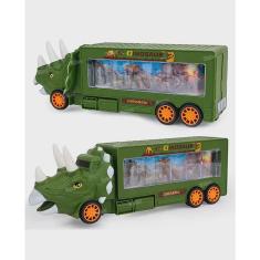 Brinquedo Carrinho Dinossauro Luz Som Desenho Show Imagens(Verde)