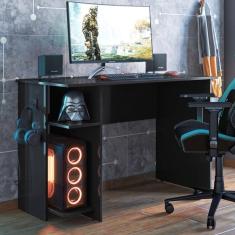 Mesa P/ Escritório E Gamer Preto Fosco (