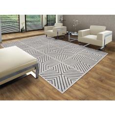 Tapete Chevron Quadros 200x290cm Tapetes São Carlos