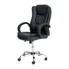 Cadeira Escritório Boss Presidente Preta Base Giratória Crom