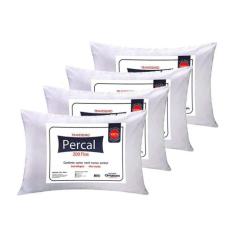 Travesseiro Espuma Percal 4 Unidades p/Fronha (70x50x15) - Ortobom