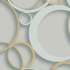 Papel de Parede DDD em 3D MAX 28302 Círculos - Rolo: 10m x 0,53m