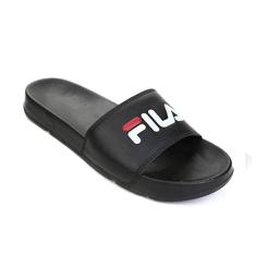 Fila Chinelo Drifter Basic, Masculino, Preto/Branco/Vermelho, 38