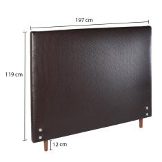 Cabeceira Estofada Para Cama Box King 197cm Trama 