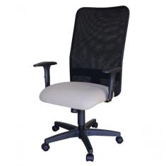 Cadeira Para Escritório Encosto Em Tela Mesh Peruggia Cinza