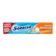 Creme Dental Sorriso Dentes Brancos 180g Promo Tamanho Família 180g