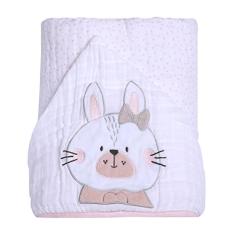 Papi Textil Toalha De Banho Soft Papi Friends C/Capuz Bord. 90Cm X 75Cm Contem 01 Un