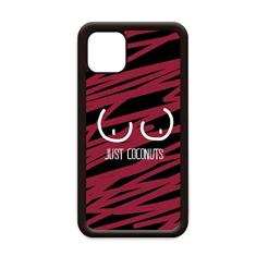 Just Coconuts Capa divertida desenho vermelho rosa para iPhone 12 Pro Max para Apple Mini Mobile Case Shell
