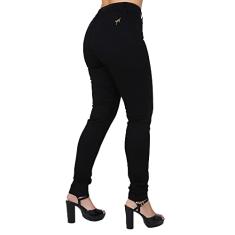 Calça Jeans Feminina Cós Alto Empina Bumbum Skinny