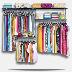 Roupeiro aramado quarto pequeno closet feminino solteiro 1,90 PT